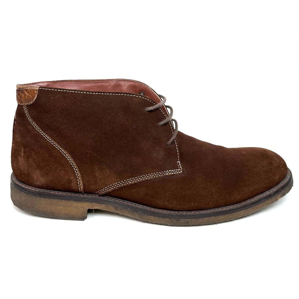 Johnston Murphy Men's Size 11.5 Sheepskin 1874 Suede Chukka Boots Crepe Sole